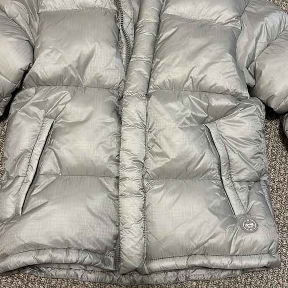 Zara Men Light Grey Silver Puffer Puff Jacket Coat S dnwr Outerwear Winter Ski S - Picture 3 of 9